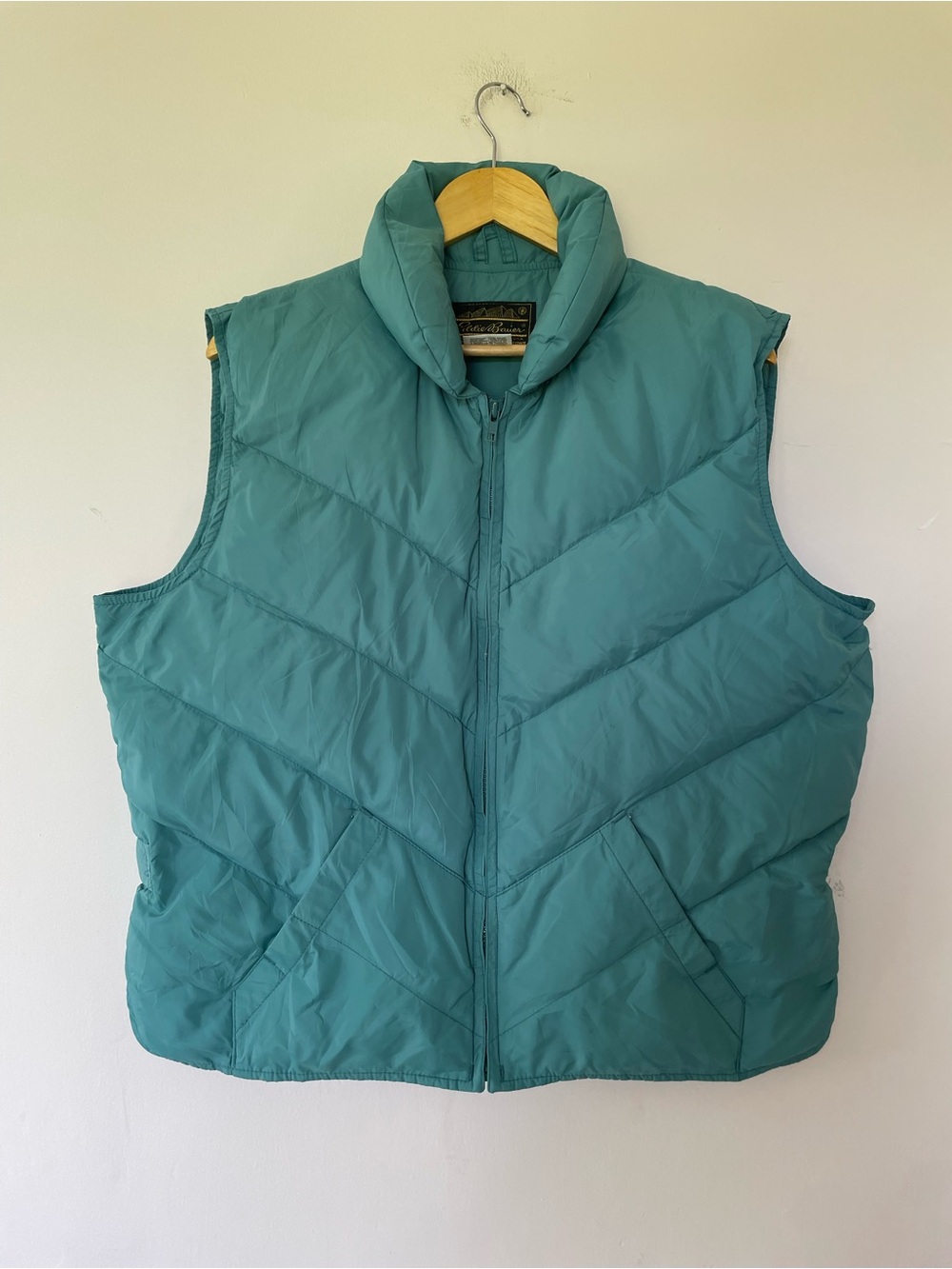 Vintage Eddie Bauer down quilted puffer vest XL